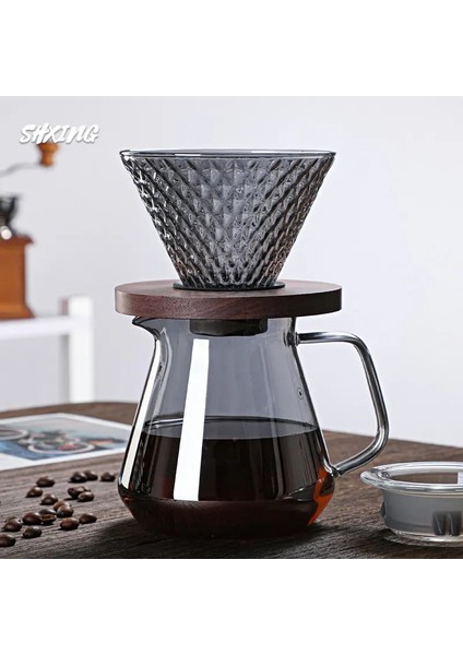 300ML02 Çilek Cezve Tarzı V60 Set Ahşap 700ML/500ML Kahve Damlatıcı ve Kahve Filtresi Için Pot Seti Yeniden Kullanılabilir Kahve Filtreleri (Yurt Dışından) fiyatları
