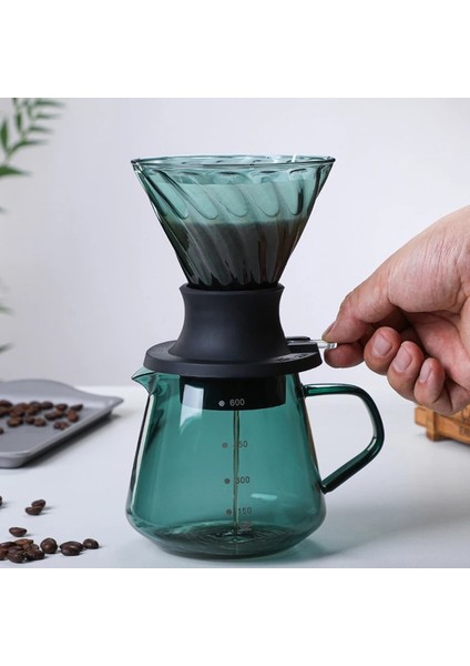 Kahve Filtresi Kahve Paylaşımı Pot Seti Isı Direnci Cam Cafe Maker Filtre Kepçe Fincan El Demleme Espresso Üzerine Dökün Barista Araçları Yeni (Yurt Dışından) fiyatları