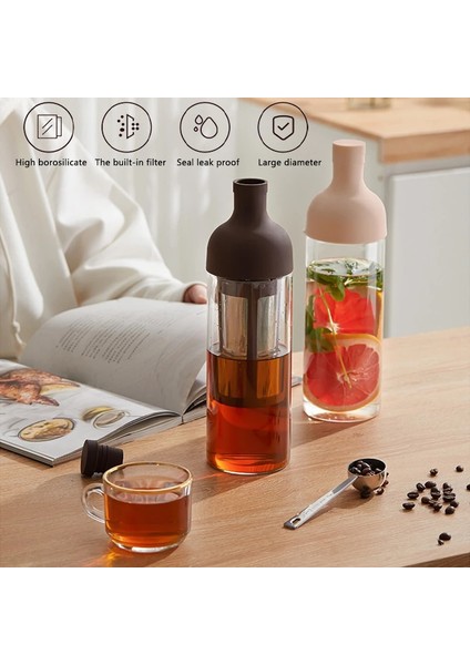 Çift Katmanlı Kahverengi Soğuk Demleme Cezve 1000 ml Buzlu Espresso Cam Makinesi Silikon Şişe Buz Damla Filtresi Manuel Kahve Aletleri Kahve Makinesi (Yurt Dışından) fırsatları