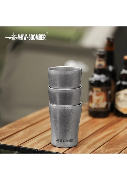 1 Adet Gümüş 280 ml Mhw-3bomber 280 ml Paslanmaz Çelik Espresso Kahve Fincanı Seti Çift Duvar Barbekü Seyahat Kupalar Anti-Haşlanma Su Bardakları Ev Aksesuarları (Yurt Dışından) indirimleri