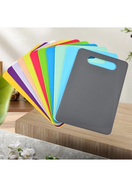 Kayısı 1 Adet Plastik Kesme Tahtası Mutfak Gereçleri Çok Renkli Kolay Temiz Kaymaz Plastik Gıda Kesme Bloğu Mat Aracı Mutfak Aşçı Malzemeleri (Yurt Dışından)