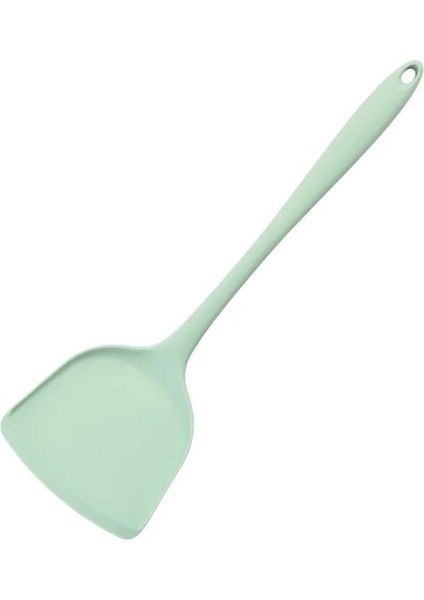 Açık Yeşil Ev Mutfak Eşyaları Yapışmaz Pişirme Küreği Silika Jel Spatula Entegre Silikon Mutfak Eşyaları Konfor Kolu (Yurt Dışından)