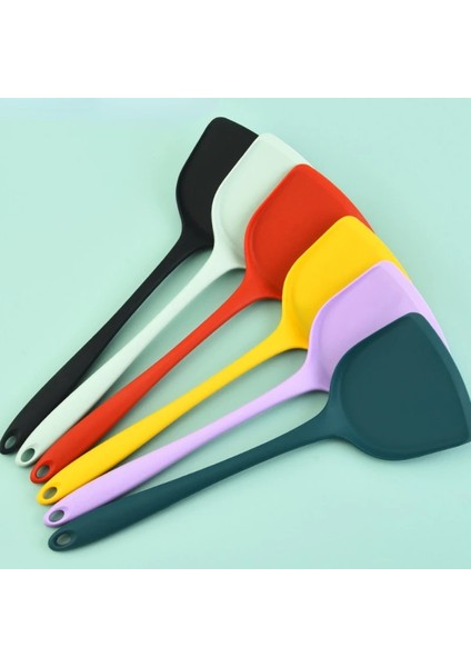 Açık Yeşil Ev Mutfak Eşyaları Yapışmaz Pişirme Küreği Silika Jel Spatula Entegre Silikon Mutfak Eşyaları Konfor Kolu (Yurt Dışından) fiyatları