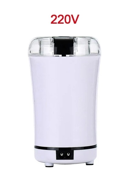 220V Beyaz Ab Elektrik Fişi 110V 220V Kahve Öğütücü Fındık Fasulye Tahıllar Değirmen Otlar Paslanmaz Çelik Elektrikli Taşlama Makinesi Çok Fonksiyonlu Gıda Öğütücü (Yurt Dışından)