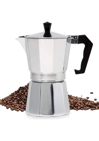 600ML Kahve Filtreleri Cezveler Alüminyum Makinesi Fincan Dayanıklı Moka Cafeteira Expresso Percolator Pratik Kahve Filtreleri 50/100/150/300/450/600ML (Yurt Dışından)
