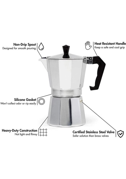 600ML Kahve Filtreleri Cezveler Alüminyum Makinesi Fincan Dayanıklı Moka Cafeteira Expresso Percolator Pratik Kahve Filtreleri 50/100/150/300/450/600ML (Yurt Dışından) modelleri