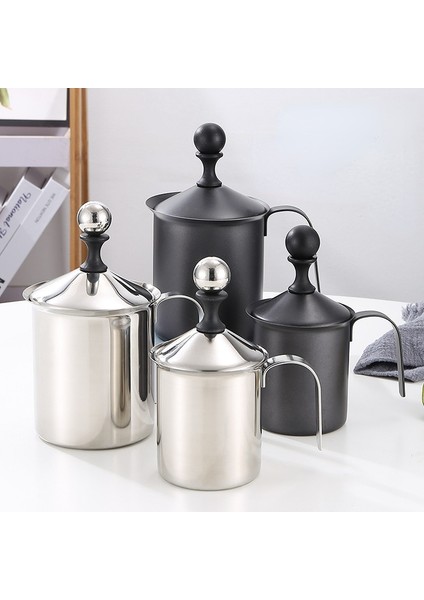 800ML 400/800ML Manuel Süt Köpürtücü Kahve Paslanmaz Çelik Köpürtme Sürahi Çekme Çiçek Fincan Cappuccino Süt Kahve Lahua Aksesuarları (Yurt Dışından) fiyatları