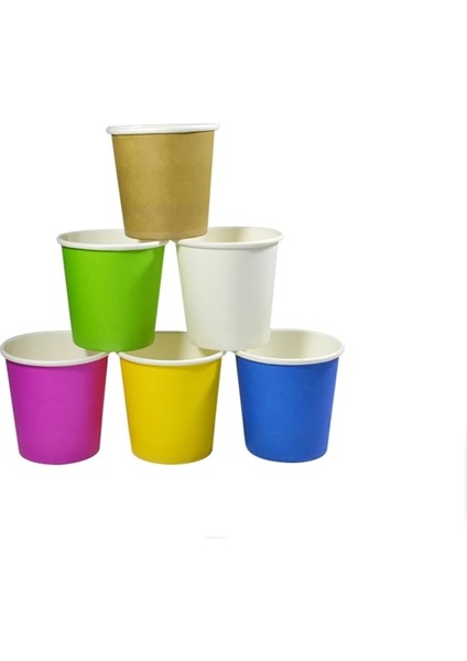 Panda 100 Adet 4 Oz Tek Kullanımlık Bardak Kalın Tatma Konsantre Renk Tadım Fincan Kahve Kağıt Bardak Kahve Için 100 ml Kağıt Bardak (Yurt Dışından)