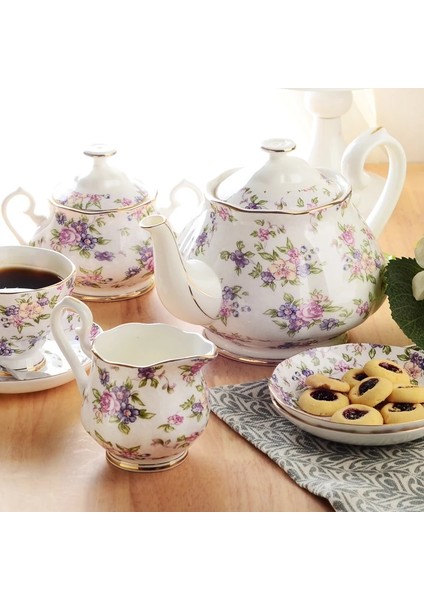 Stil 6 Avrupa Tarzı Cezve Süt Kavanozu Şeker Kavanozu Ev Kemik Çini (Yurt Dışından) indirimleri