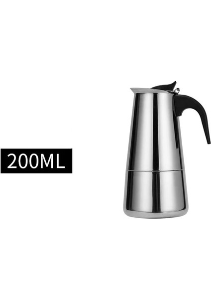200 ml Cezve Moka Pot Paslanmaz Çelik Kahve Makinesi Şofben Kahve Makineleri Su Isıtıcısı Kahve Brewer Latte Percolator Soba Kahve Araçları (Yurt Dışından) fiyatları
