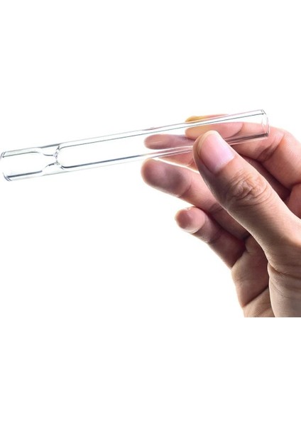 B Rastgele Renk 5 Adet Cam Tüp Koruyucu Kılıflı Su Içme Pipeti (Yurt Dışından)