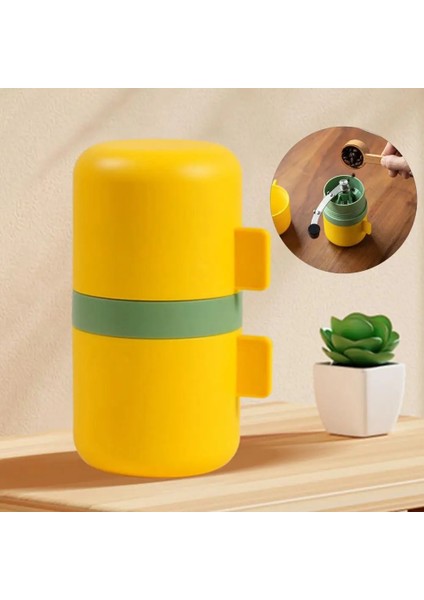 Sarı Kahve Değirmeni 3 Bölümlü Katlanabilir Sap Kantitatif Taşlama Ayarlanabilir Pürüzlülük Ayrılabilir Keskin Kahve El Değirmeni (Yurt Dışından) indirimleri