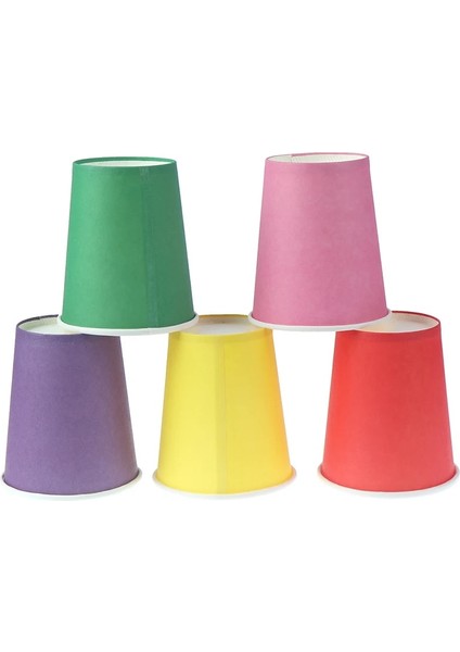 Sarı 10 Adet 10 Adet Renkli Tek Kullanımlık Bardak El Yapımı Kağıt Bardaklar Anaokulu Dıy El Yapımı Malzemeler Ev Kahve Fincanı Mutfak Aksesuarları (Yurt Dışından) modelleri