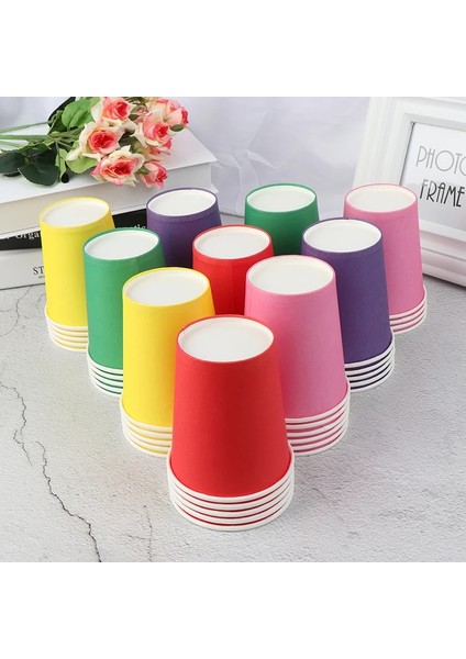 Sarı 10 Adet 10 Adet Renkli Tek Kullanımlık Bardak El Yapımı Kağıt Bardaklar Anaokulu Dıy El Yapımı Malzemeler Ev Kahve Fincanı Mutfak Aksesuarları (Yurt Dışından) indirimleri