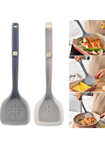 Siyah Mutfak Spatula Asılı Delik Kızartma Spatula Isı Direnci Uygun Depolama Pişirme Spatula Mutfak Gadget (Yurt Dışından) fiyatları