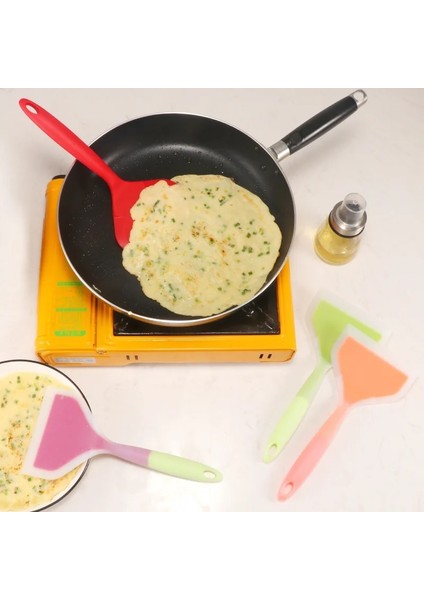 03 Silikon Mutfak Gereçleri Pişirme Gereçleri Spatula Sığır Eti Yumurta Mutfak Kazıyıcı Geniş Pizza Pişirme Araçları Kürek Yapışmaz Spatula (Yurt Dışından) fırsatları