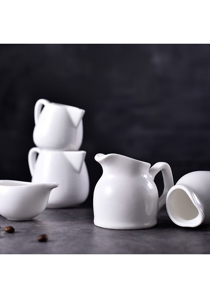 190 ml Avrupa Öğleden Sonra Çay Cafe Coffeeware Seramik Süt Sürahileri Barista Kahve Makinesi Aracı Süt Sürahi Fincan Cafeteira Espumador De Leche (Yurt Dışından) fiyatları