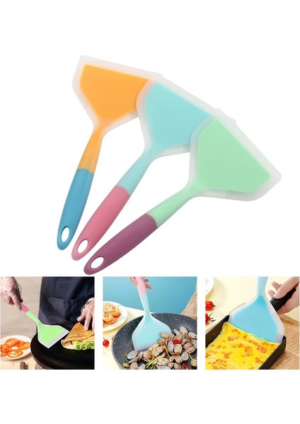 Yeşil Silikon Yapışmaz Spatula Mutfak Gereçleri Pişirme Gereçleri Spatula Sığır Eti Yumurta Mutfak Kazıyıcı Geniş Pizza Pişirme Araçları Kürek (Yurt Dışından) fiyatları