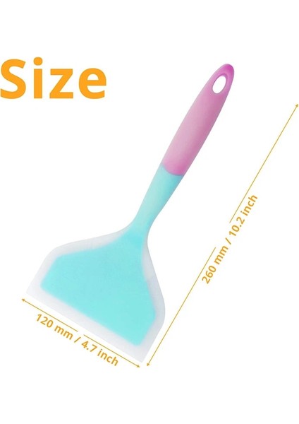 Yeşil Silikon Yapışmaz Spatula Mutfak Gereçleri Pişirme Gereçleri Spatula Sığır Eti Yumurta Mutfak Kazıyıcı Geniş Pizza Pişirme Araçları Kürek (Yurt Dışından) modelleri