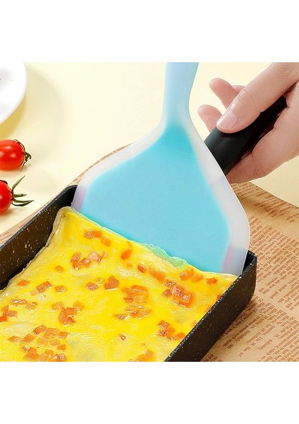 Yeşil Silikon Yapışmaz Spatula Mutfak Gereçleri Pişirme Gereçleri Spatula Sığır Eti Yumurta Mutfak Kazıyıcı Geniş Pizza Pişirme Araçları Kürek (Yurt Dışından) fırsatları