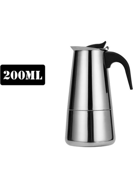 200 ml Paslanmaz Çelik Kahve Makinesi Cezve Moka Pot Şofben Kahve Makineleri Su Isıtıcısı Kahve Brewer Latte Percolator Soba Kahve Araçları (Yurt Dışından) fiyatları