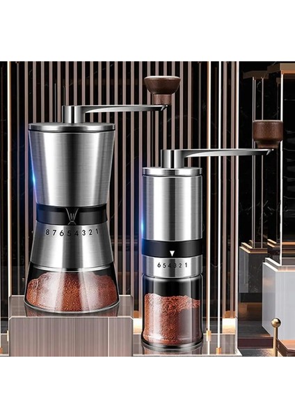 6 Vites Ayarlanabilir Manuel Kahve Değirmeni Ayarlanabilir Kalınlık Kahve Çekirdeği Öğütücü Paslanmaz Çelik Cafe ve Ev Için Taşınabilir Taşlama Çekirdek (Yurt Dışından) fiyatları