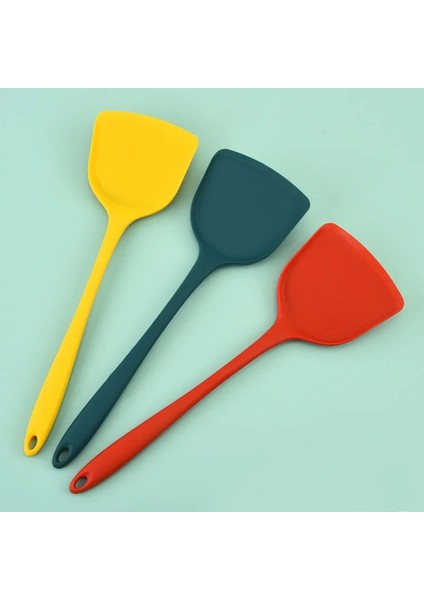 Açık Yeşil Ev Mutfak Eşyaları Yapışmaz Pişirme Küreği Silika Jel Spatula Entegre Silikon Mutfak Eşyaları Konfor Kolu (Yurt Dışından) fırsatları