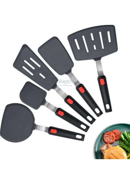 C Çok Amaçlı Silikon Turner Spatula Yumurta Balık Kızartma Tavası Kepçe Kızarmış Kürek Spatula Yapışmaz Pişirme Gereçleri Mutfak Aletleri (Yurt Dışından) indirimleri
