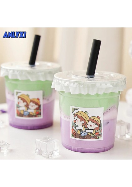 500ML Kapaklı Bardak-B 50 Adet 50/set Net Kırmızı Tek Kullanımlık 98 Kalibre Pet Soğuk Içecek Bardağı 360ML/500ML Buz Kahve Fincanı Kabarcık Çay Bardağı Dondurma Tatlı Kapaklı Bardak (Yurt Dışından) fiyatları