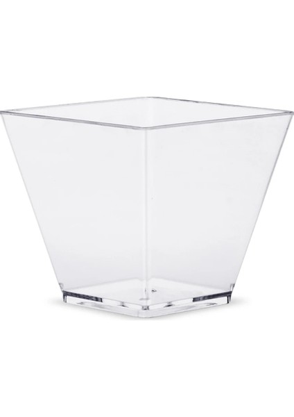 50 Adet Tek Kullanımlık Plastik Bardaklar Şeffaf Kısım Şeffaf Trapez Gıda Kabı Jöle Yoğurt Musları Tatlı Pişirme 60ML (Yurt Dışından) fiyatları