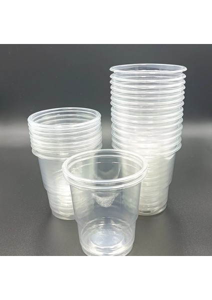 200 Adet 50 ADET/100 ADET/200 ADET/300 Adet Şeffaf Plastik 8 Oz Tek Kullanımlık Bardaklar 230 ml Içecek Bardağı Otomat Tarzı Bardak (Yurt Dışından)