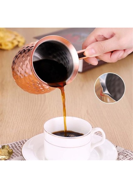 Gümüş 600 ml Paslanmaz Çelik Türk Cezve Çekme Çiçek Fincan Kahve Makinesi Süt Köpürtme Sürahi Çikolata Eritme Yunan Süt Isıtıcı Pot (Yurt Dışından)