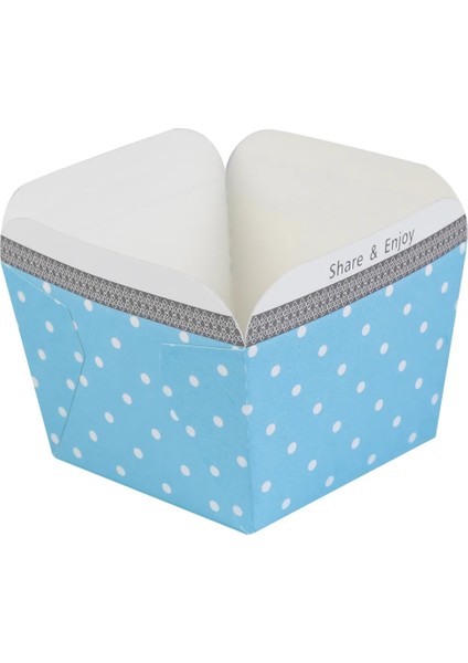 100 Adet 100 Adet Sevimli Kağıt Cupcake Bardak Kare Tek Kullanımlık Kek Fincan Isıya Dayanıklı Tatlı Kaseler Mini Kek Kutusu Parti Düğün Malzemeleri (Yurt Dışından)