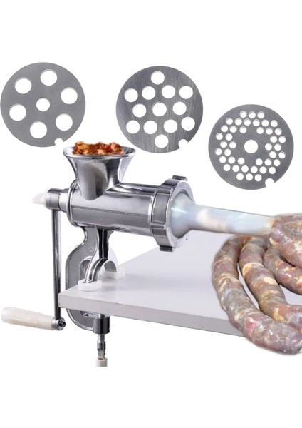 L Et Kıyma Makinesi Plakaları Merkez Deliği 8.2mm Paslanmaz Çelik Gıda Kıyma Makinesi Aksesuarları (Yurt Dışından)