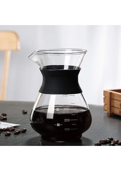 400 ml Cam Cezve Manuel Espresso Kahve Makinesi Paslanmaz Çelik Kahve Filtresi Dayanıklı Kahve Damla Paylaşımı Pot Coffeeware 400/600 ml (Yurt Dışından)