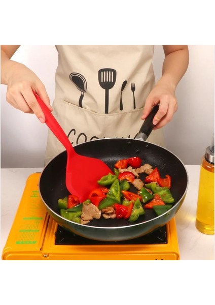 03 Silikon Mutfak Gereçleri Pişirme Gereçleri Spatula Sığır Eti Yumurta Mutfak Kazıyıcı Geniş Pizza Pişirme Araçları Kürek Yapışmaz Spatula (Yurt Dışından) indirimleri