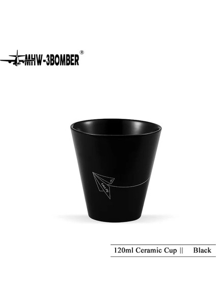 1 Adet Siyah 120 ml Seramik Kahve Latte Bardak Narin Boyama Espresso Çay Kupaları Süt Şarap Bardağı Şık Cafe Ev Aksesuarları Barista Araçları (Yurt Dışından)