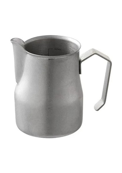 Vintage Gümüş 500ML Paslanmaz Çelik Süt Sürahisi Köpürtme Sürahisi Süt 350ML Espresso Makinesi Cappuccino Latte Sanat Köpürtme Sürahisi Barista Süt Sürahisi Bardak (Yurt Dışından)