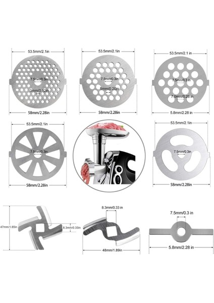 B Paslanmaz Çelik Öğütücü Diskler Plakalar Taşlama Bıçağı Öğütücü Disk (Yurt Dışından)
