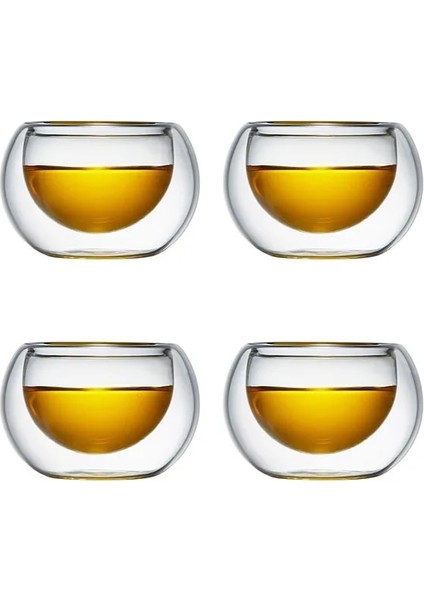 Çay Fincanı 4 Adet 250 ml Cam Çaydanlık Ev Teaware Çay Demlik Isıya Dayanıklı Yüksek Sıcaklık Patlamaya Dayanıklı Süt Gül Çiçek Çay Seti Çay Fincanı (Yurt Dışından)