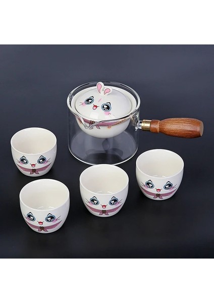 Bir Pot Dört Bardak 13 Seramik Cam Çay Seti Çay Makinesi Demlik Porselen Çin Gongfu Çay Seti Taşınabilir Çay Seti Çay Takımları Fincan Çay Için (Yurt Dışından)