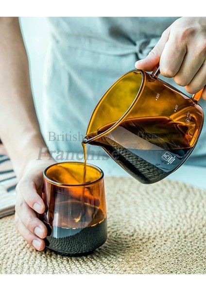 300ML Sürahi Damla Cezve 300ML 500ML V60 Cam Aralığı Sunucu Su Isıtıcısı Brewer Barista Percolator Üzerine Dökün Temizle#6 (Yurt Dışından)