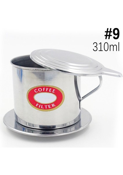 No.9 Vietnamca Phin Kahve Damlama Fincan Filtresi Paslanmaz Çelik Geleneksel Vietnam Kahve Makinesi Kahve Demleme Aracı Ofis, Ev Için (Yurt Dışından)