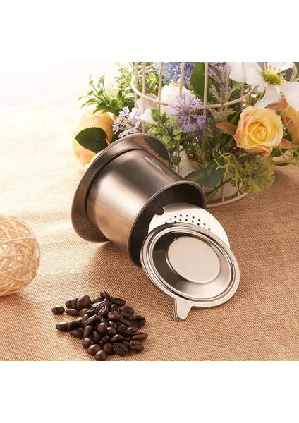 No.9 Vietnamca Phin Kahve Damlama Fincan Filtresi Paslanmaz Çelik Geleneksel Vietnam Kahve Makinesi Kahve Demleme Aracı Ofis, Ev Için (Yurt Dışından) indirimleri