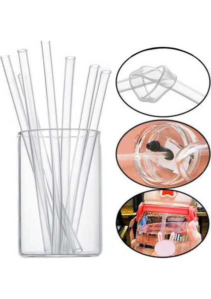 15 cm 2 Adet 2 Adet/3 Adet Payet Şeffaf Kaynatılabilir Su Payet Silikon Evrensel Pipet Temizleme Fırçası ile Pipet Bardak Aksesuarları (Yurt Dışından)