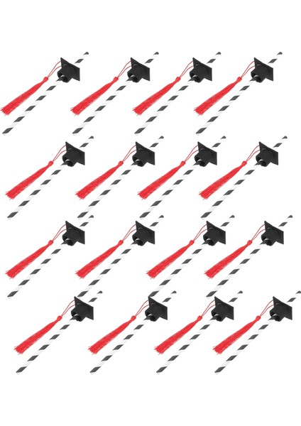 Mavi 12 Adet Mezuniyet Kap Saman Parti Dekoratif Saman Içme Samanı Mezuniyet Kap Dekor ile (Yurt Dışından) fırsatları