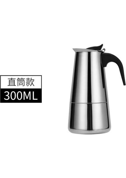 300 ml Kahve Makinesi Makinesi Moka Pot Amerikan Latte Elektrikli Brülör Italyan Fransız Basın Percolator Demlemek Su Isıtıcısı Soba Paslanmaz Çelik (Yurt Dışından)