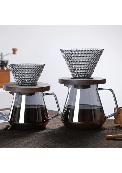 500ML Kahve Seti2 Çilek Cezve Stili V60 Set Ahşap 700ML/500ML Kahve Damlatıcı ve Kahve Filtresi Için Tencere Seti Yeniden Kullanılabilir Kahve Filtreleri (Yurt Dışından) indirimleri