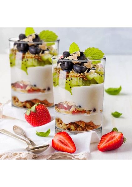 30PCS7 30PCS Kaşıklı Tatlı Bardak Plastik Servis Bardakları Meze Mousse Meyve Parfe Bardak Doğum Günü Partisi Düğün Tatlı Kaseleri (Yurt Dışından)