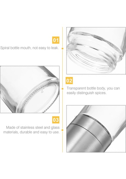 Gösterildiği Gibi 14X6X6CM 2 Adet Biber Tuz Öğütücü Manuel Biber Tuz Öğütücü Değirmen Mutfak Gadget Doldurulabilir Biber Taşlama Araçları (Yurt Dışından) modelleri